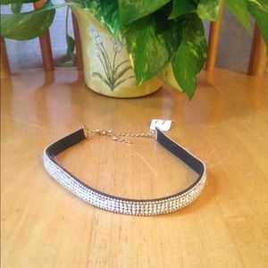 Rhinestone choker